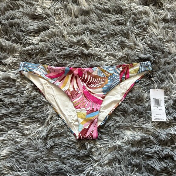 NWT Hurley Palm Paradise Tropical Bikini Bottom Womens Size XL Beach Summer - Picture 1 of 5